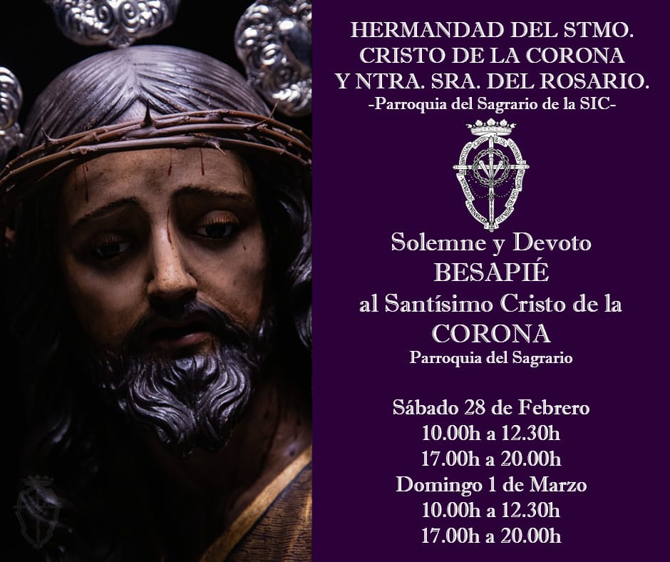 Besapiés al Cristo de la Corona