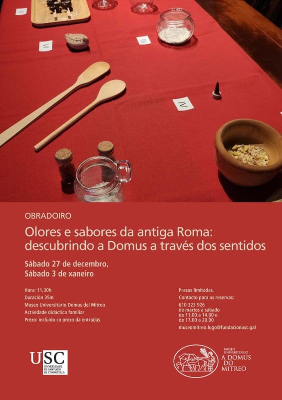 Olores e sabores da antiga Roma: descubrindo a domus a través dos sentidos