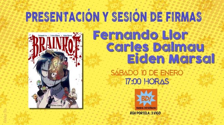 Presentación de Brainrot con Fernando Llor, Carles Dalmau y Eiden Marsal
