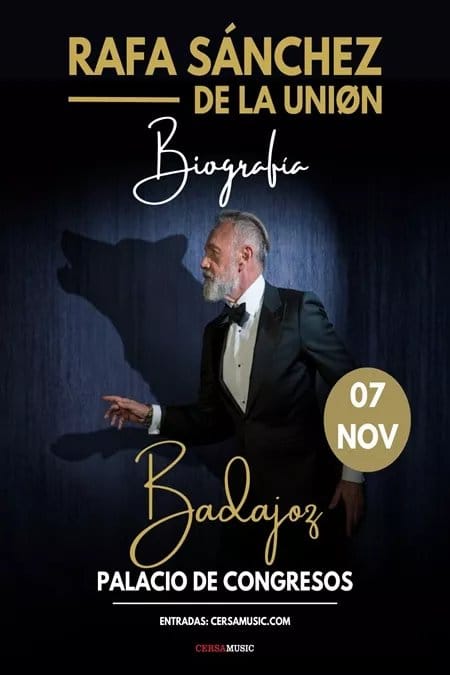 Rafa Sánchez en Badajoz - Gira BIOGRAFÍA