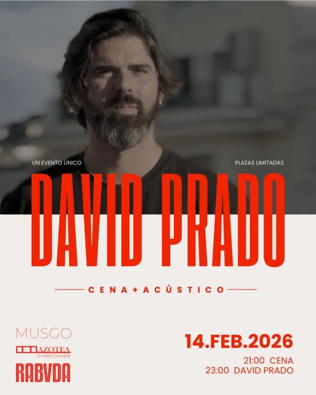 Cena + Acústico David Prado