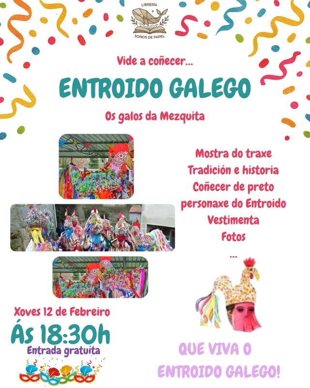 Entroido Galego en Librería Soños de Papel