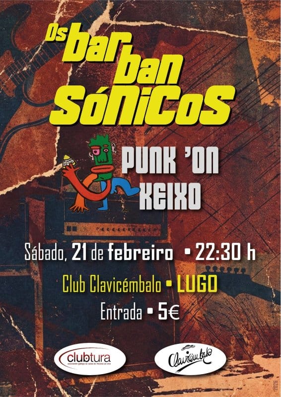 CONCERTO | Os Bar Ban Sónicos + Punk 'On Keixo