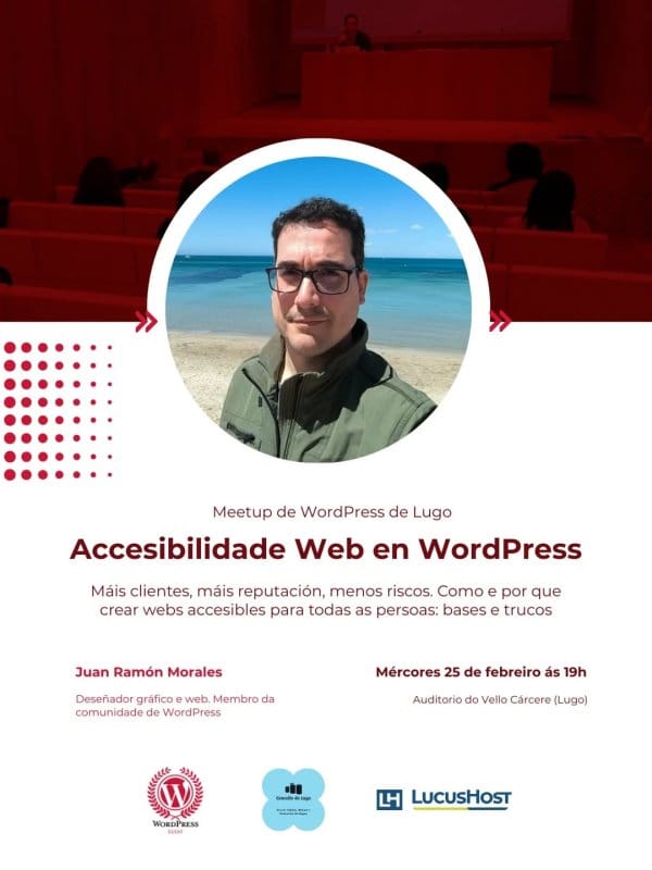 Meetup de WordPress | 'Accesibilidade Web en WordPress' con Juan Ram贸n Morales