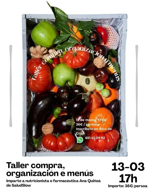 Taller de Compra, Organización e Menús