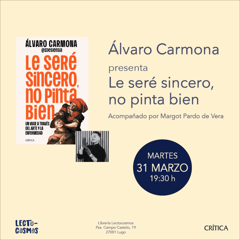 Presentación de 'Le seré sincero, no pinta bien' de Álvaro Carmona