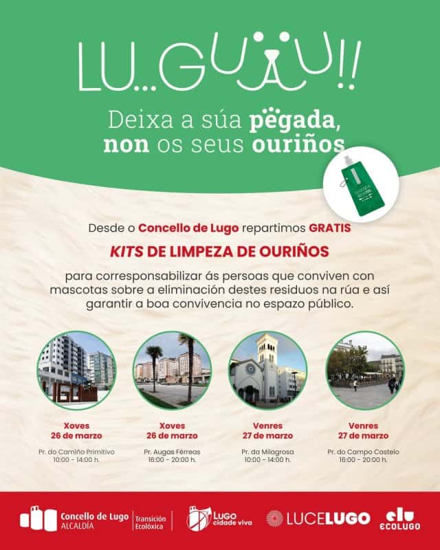 LuGUAU: Deixa a súa pegada, non os seus ouriños