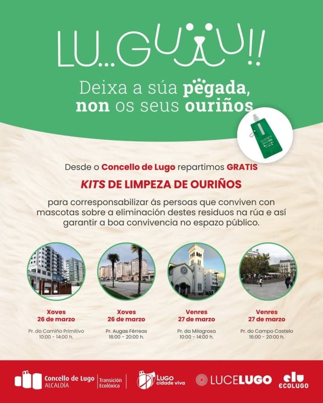 LuGUAU: Deixa a súa pegada, non os seus ouriños