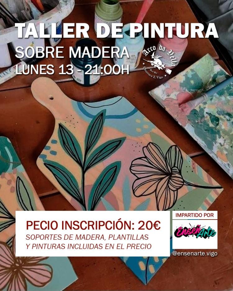 Taller de pintura en Arco da Vella