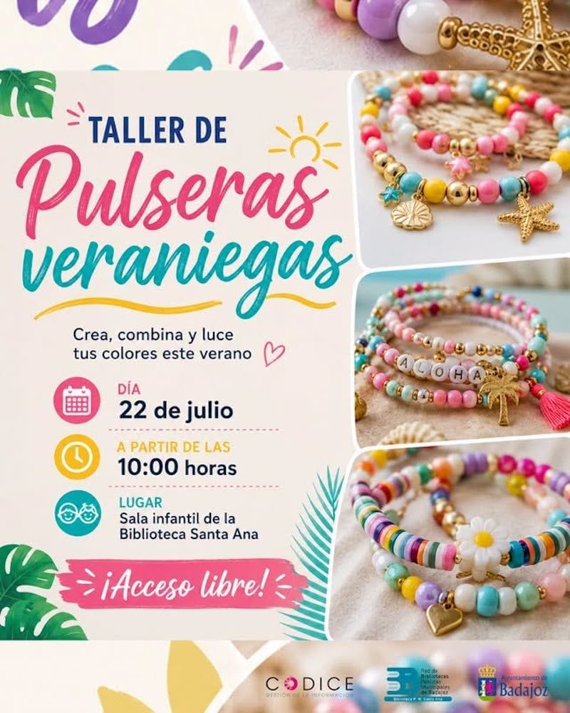 Taller de pulseras veraniegas
