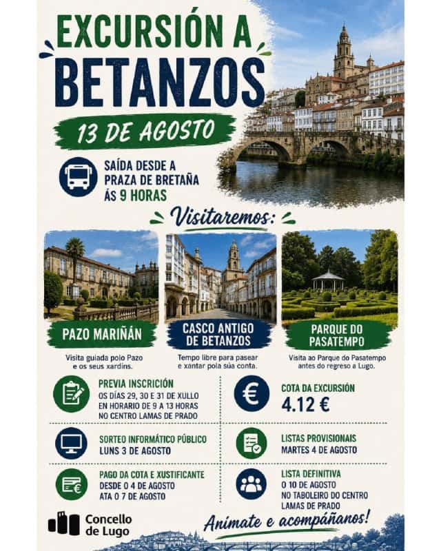 Excursión a Betanzos organizada por el Concello de Lugo