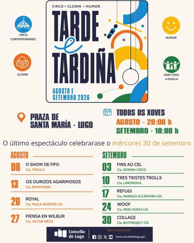 Tarde e Tardiña 2026