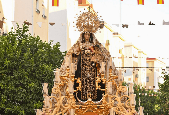 Salida procesional del Carmen de San Leandro