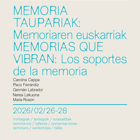 Memorias que vibran. Los soportes de la memoria