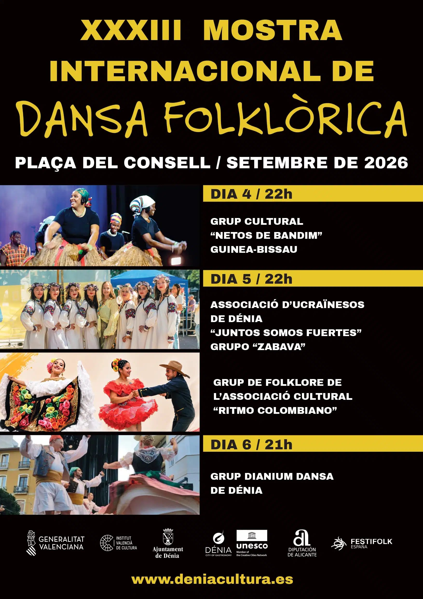 XXXIII Mostra Internacional de Folklore: Juntos Somos Fuertes y Ritmo Colombiano