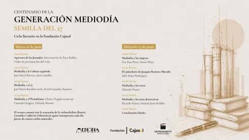 Ciclo literario 'La Generación Mediodía, semilla del 27'