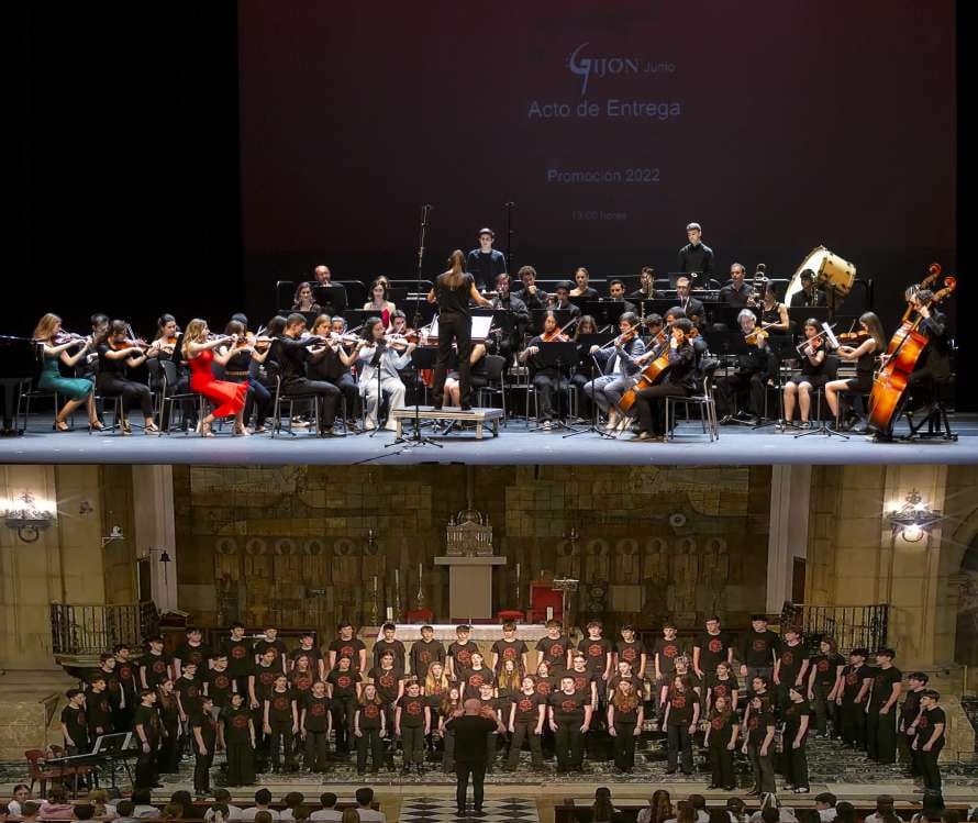 Concierto de Coros de Ense帽anza Profesional y Orquesta Sinf贸nica del Conservatorio Profesional de M煤sica y Danza de Gij贸n