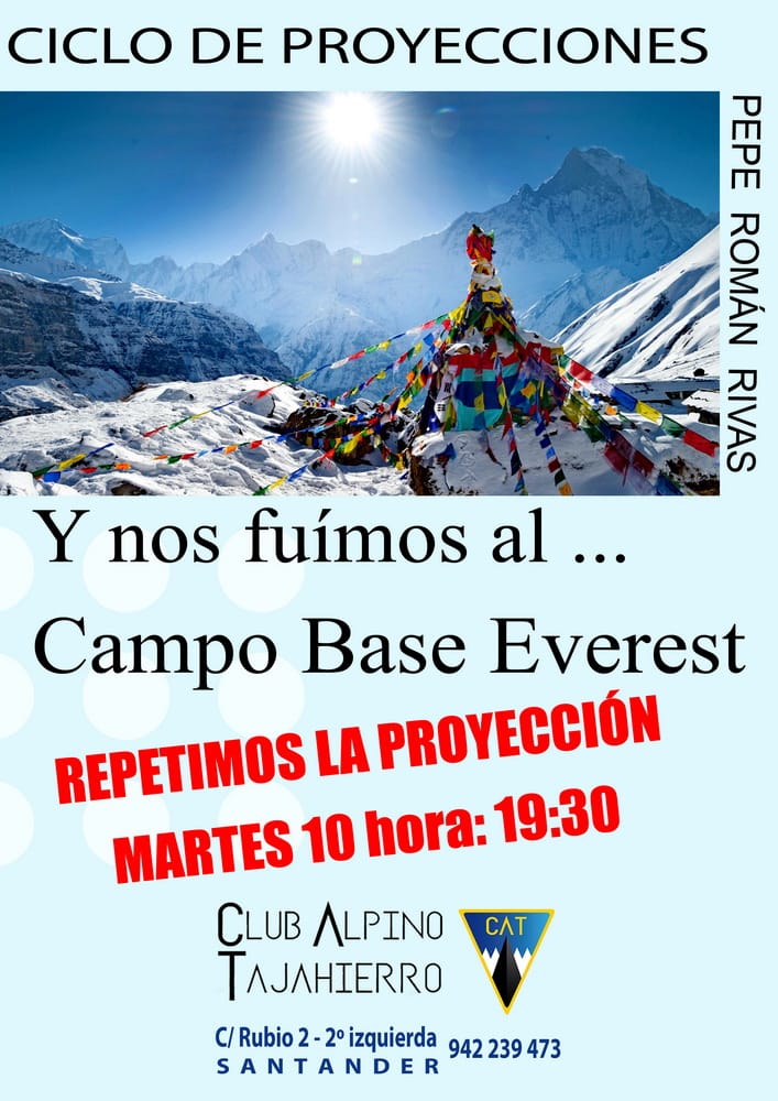 Y nos fuimos al... Campo Base Everest, ciclo de proyecciones del Tajahierro