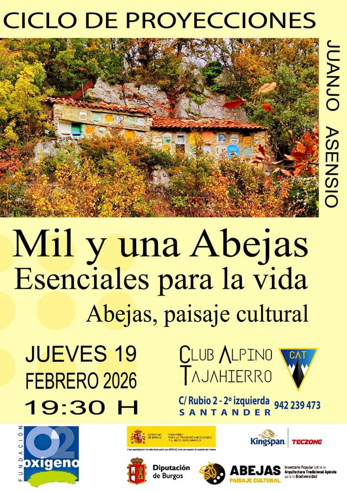 Ciclo de proyecciones del Tajahierro: 'Mil y una abejas, esenciales para la vida'