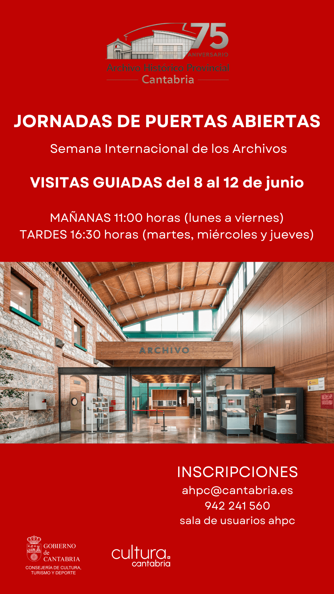 Jornadas de puertas abiertas al Archivo Histórico Provincial de Cantabria