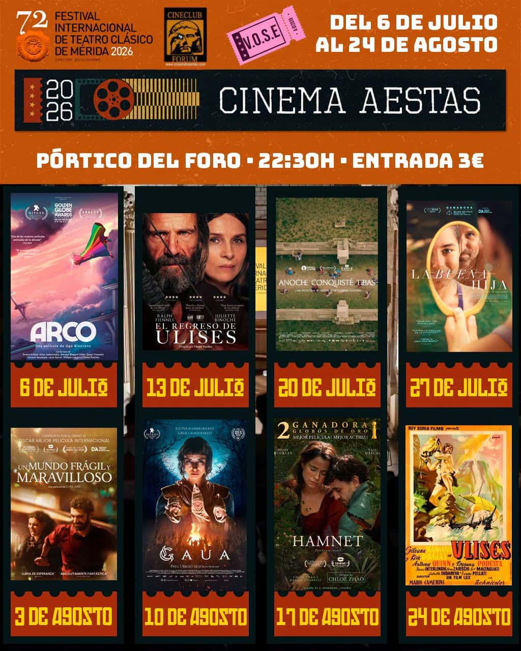 Ciclo de cine Cinema Aestas 2026