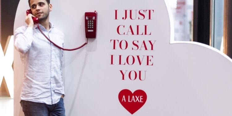 Teléfono del Amor por San Valentín en A Laxe