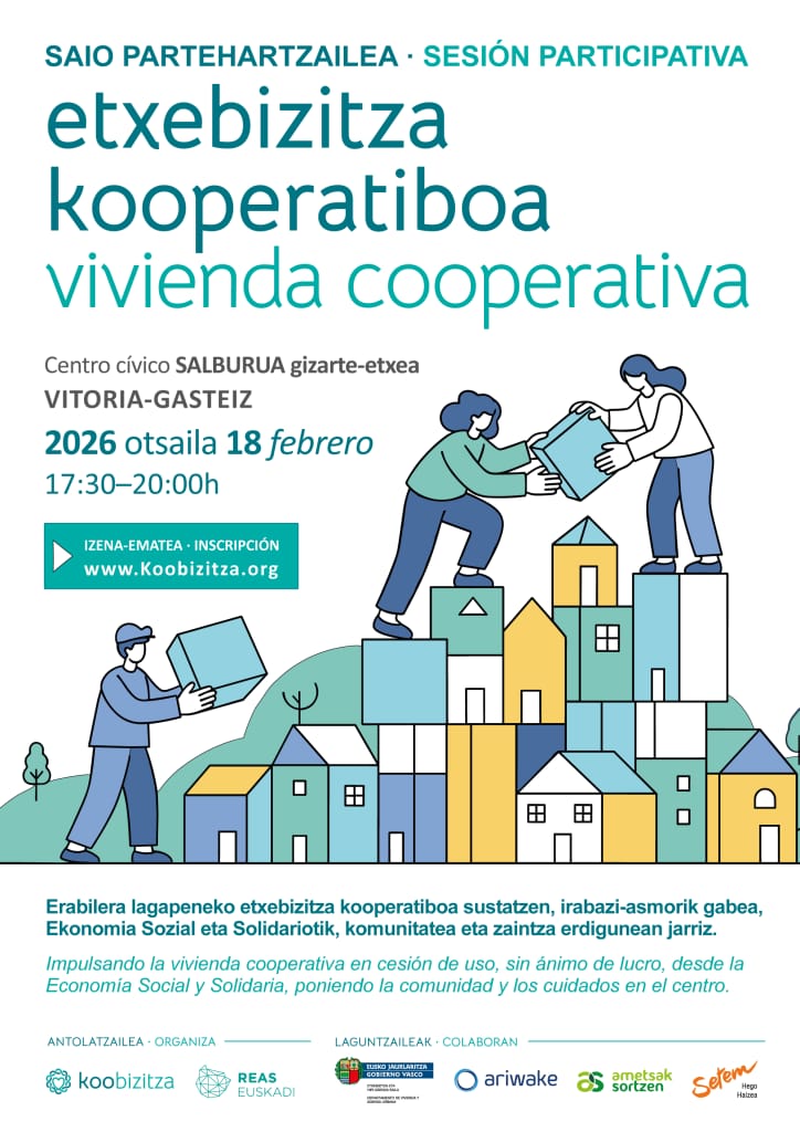 Vivienda cooperativa en cesión de uso en Euskadi - Sesión participativa en Araba
