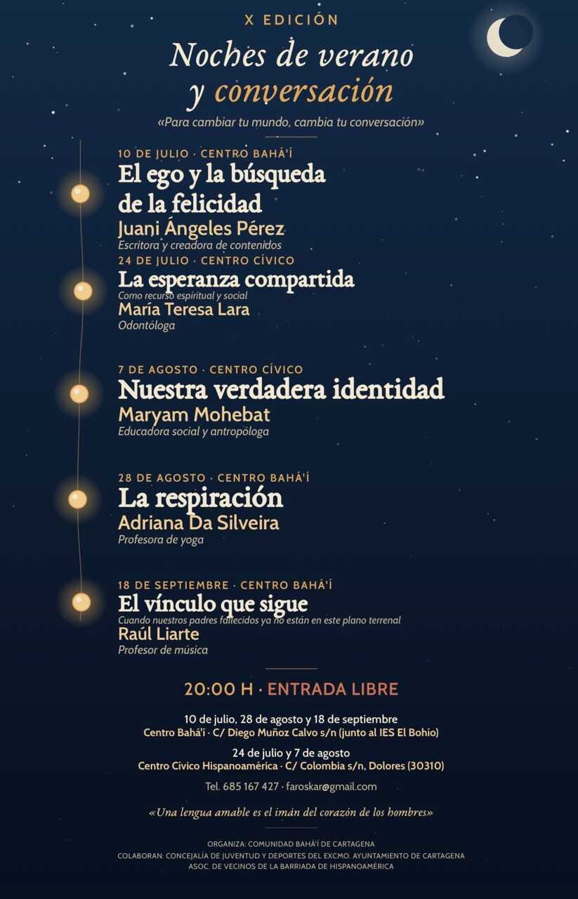 Noches de Verano y Conversación: Juani Ángeles Pérez