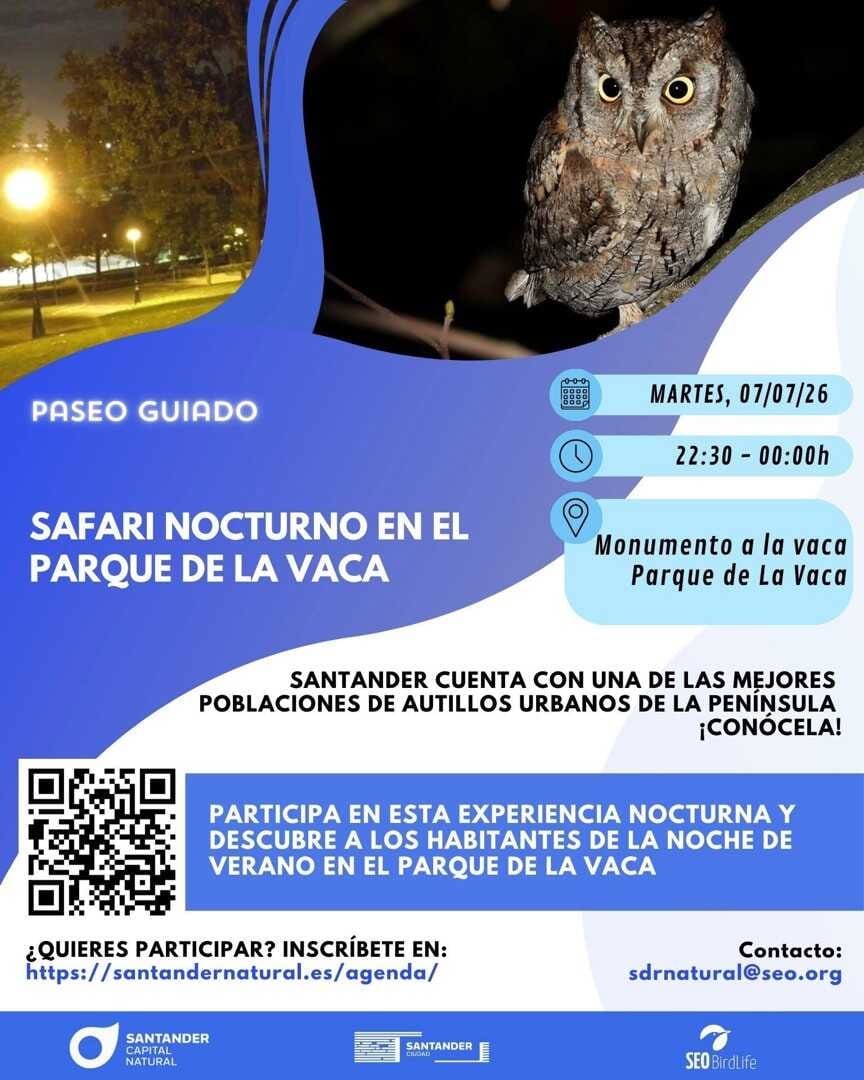 Safari nocturno para descubrir la fauna del Parque de la Vaca