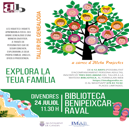 Taller de Genealogía: Explora la teua família