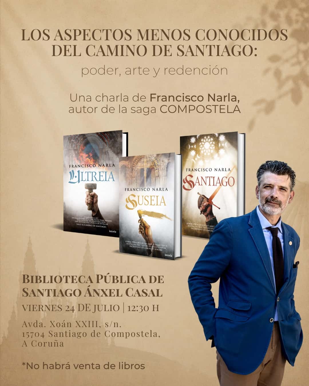 Charla con Francisco Narla: Los aspectos menos conocidos del Camino