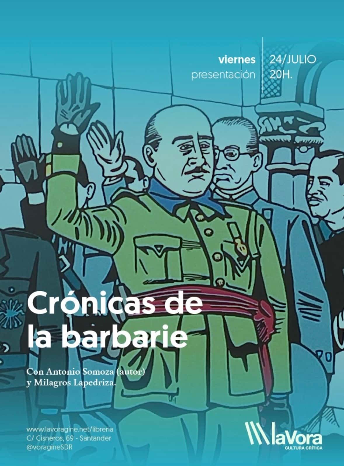 Presentación del libro 'Crónicas de la barbarie' con Antonio Somoza y Milagros Lapedriza