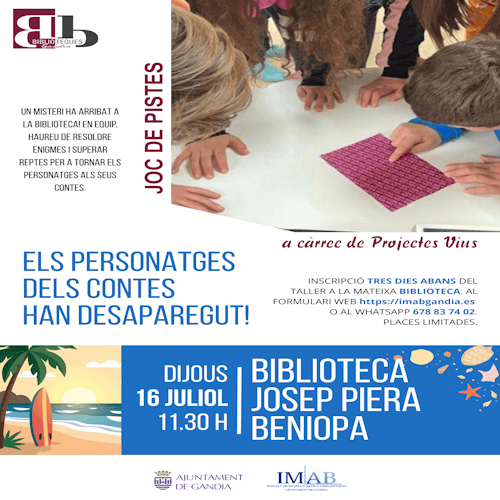 Juego de pistas: Els personatges dels contes han desaparegut!