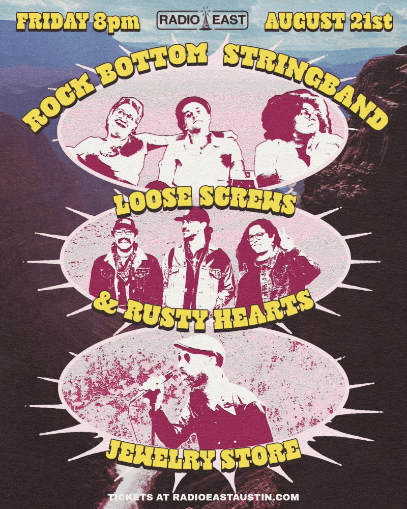 Rock Bottom Stringband / Loose Screws & Rusty Hearts / Jewelry Store