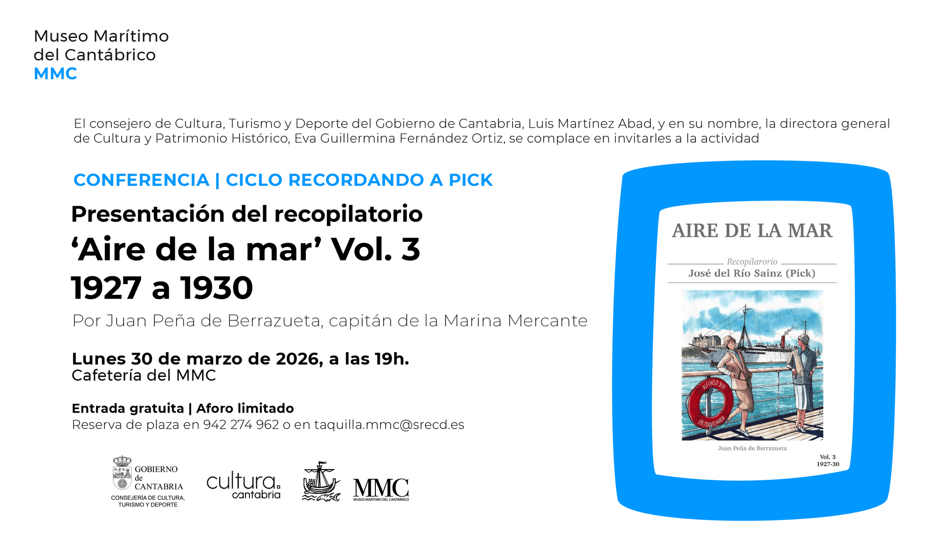 Presentación del recopilatorio Aire de la mar Vol.3