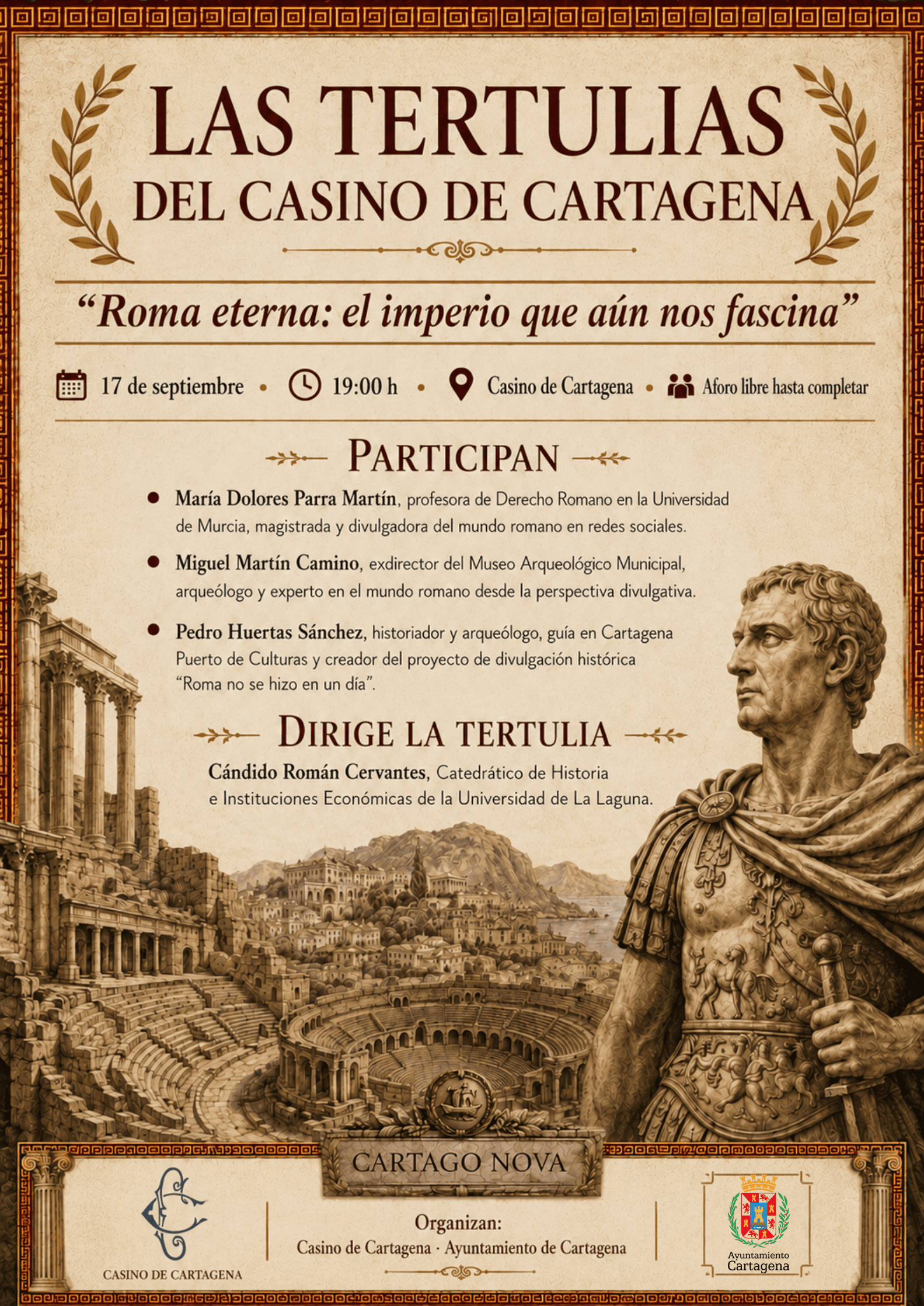 Las Tertulias del Casino. Roma eterna: el imperio que aún nos fascina
