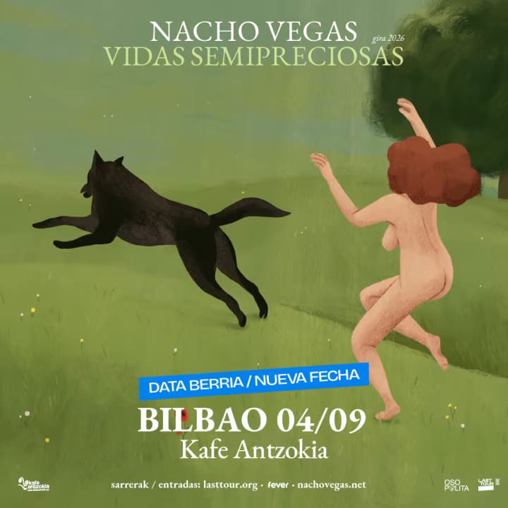 Nacho Vegas en directo presentando 'Vidas semipreciosas'