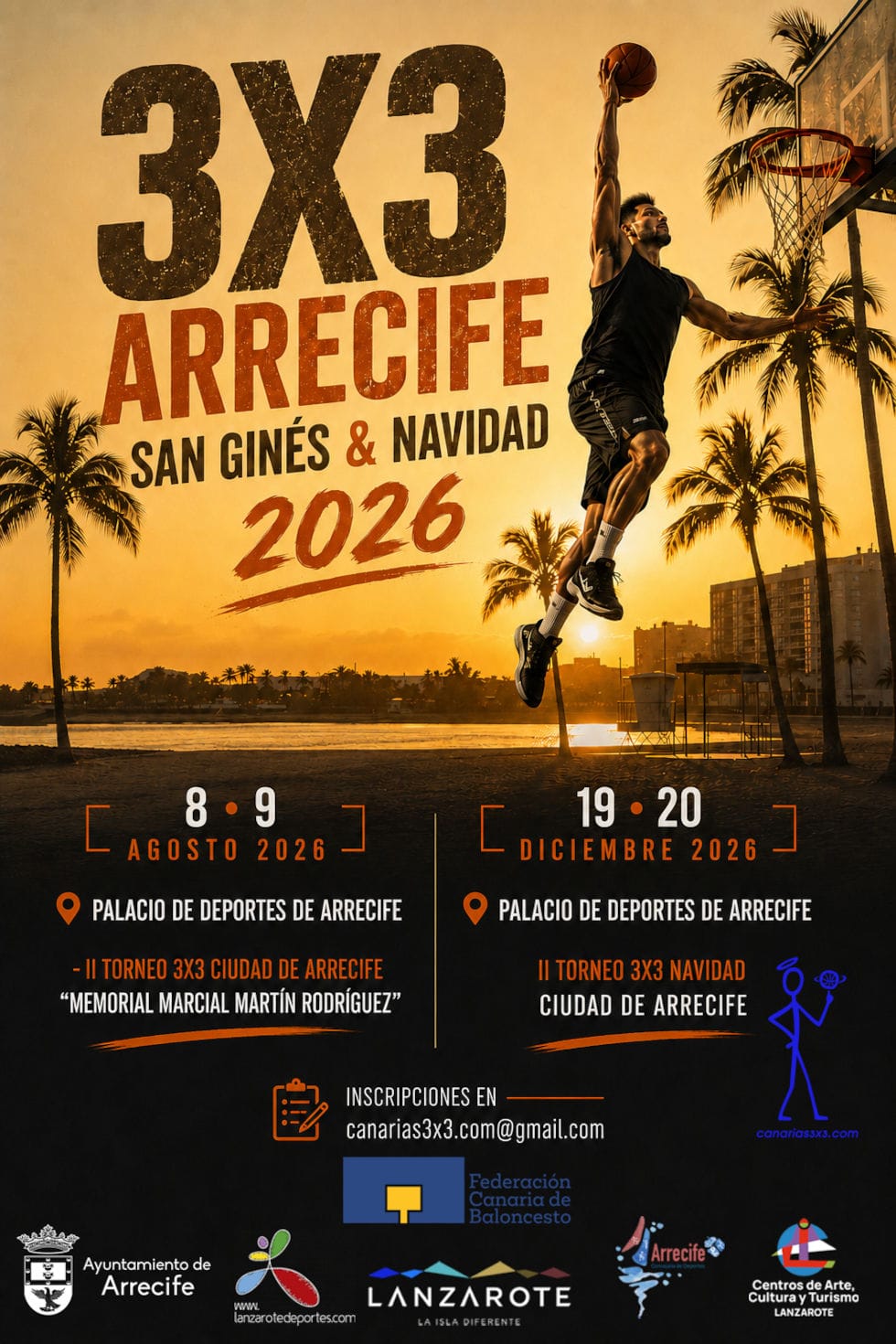 II Torneo 3x3 Ciudad de Arrecife Memorial Marcial Martín Rodríguez