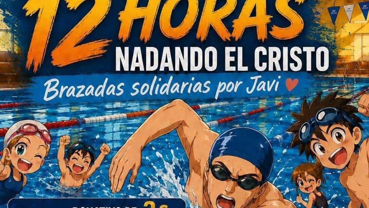 Maratón solidaria de natación a favor de la asociación El ángel de Javi