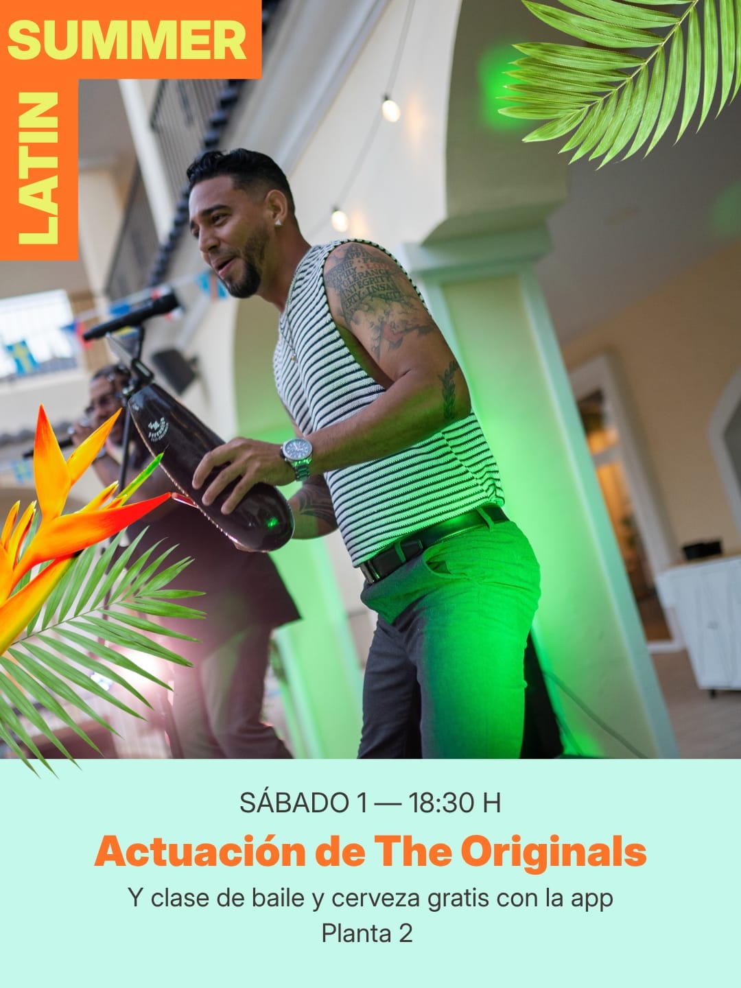 The Originals + clase de baile latino + animación