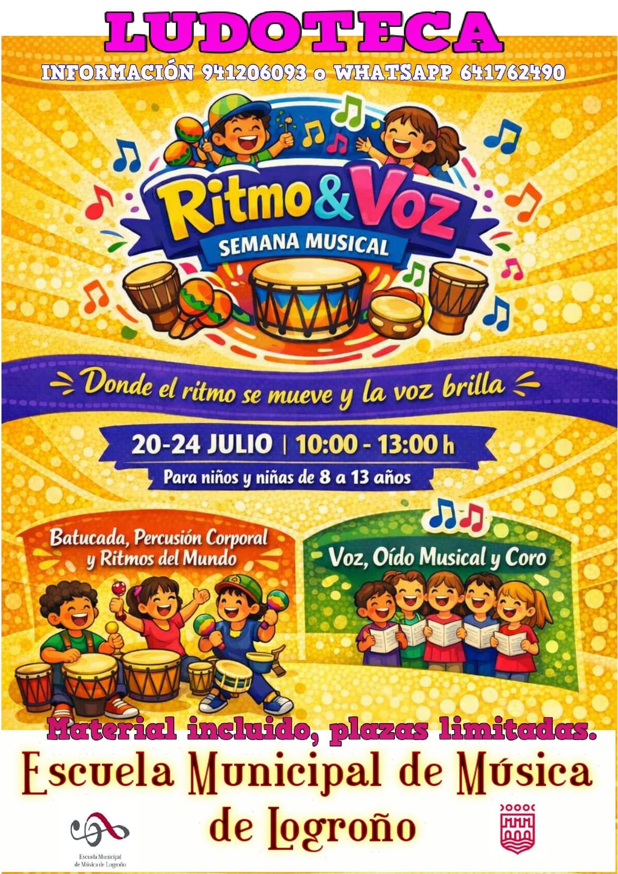 Ludoteca Musical en la Escuela Municipal de Música de Logroño
