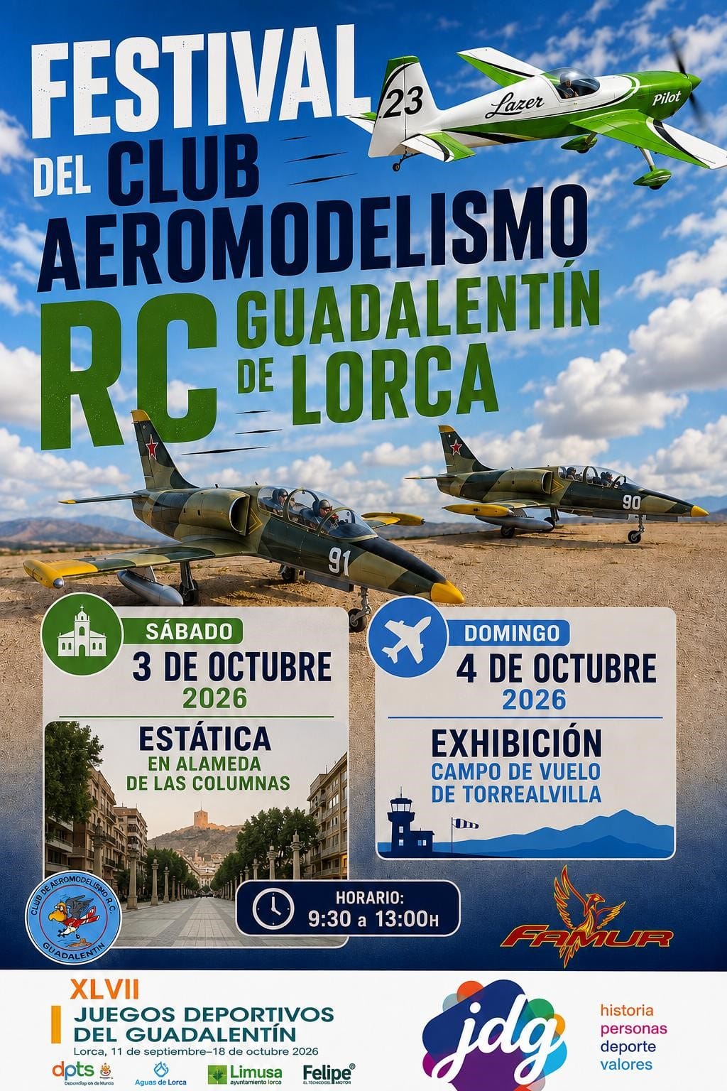Exhibición de Aeromodelismo - Festival del Club Aeromodelismo RC Guadalentín de Lorca
