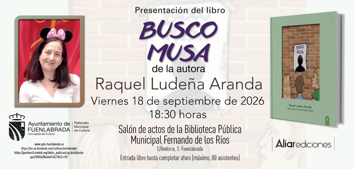 Presentación del libro 'Busco musa' de Raquel Ludeña Aranda