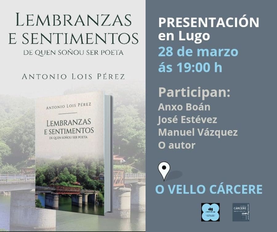 Presentación del poemario 'Lembranzas e sentimentos de quen soñou ser poeta'