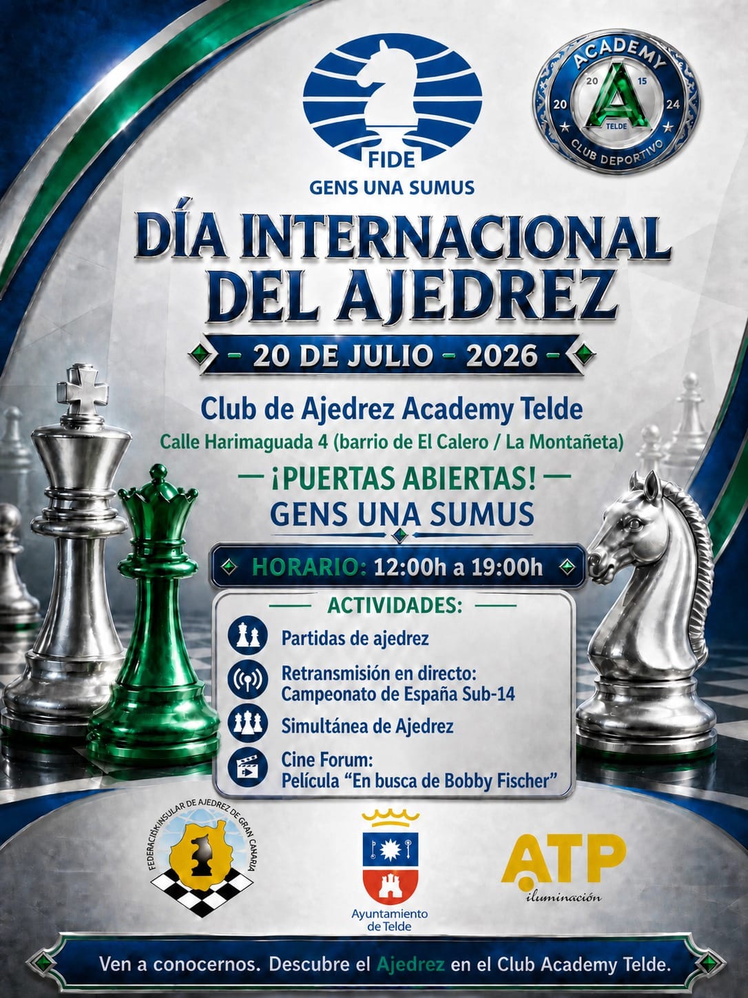 Día Internacional del Ajedrez - Jornada de puertas abiertas