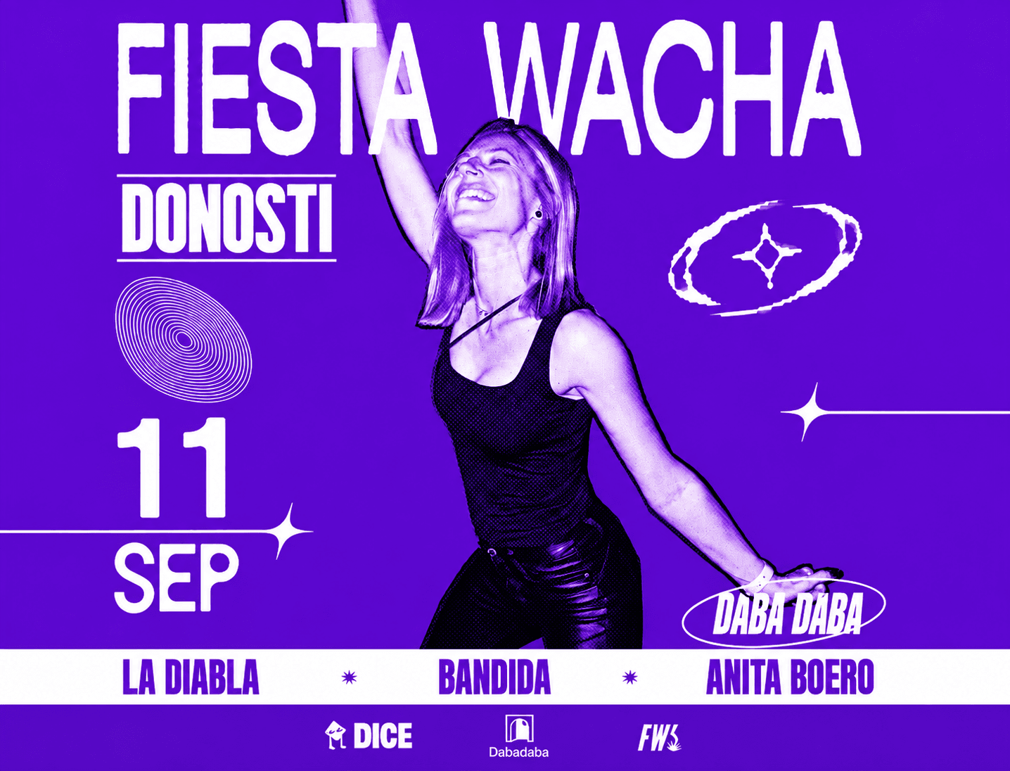 Fiesta Wacha: La Diabla + Bandida + Anita Boero