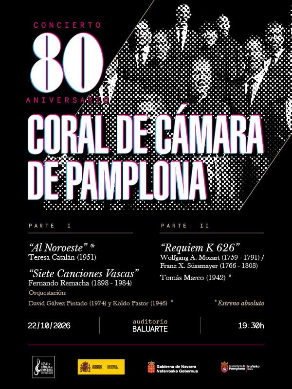 Concierto 80 Aniversario Coral de Cámara de Pamplona