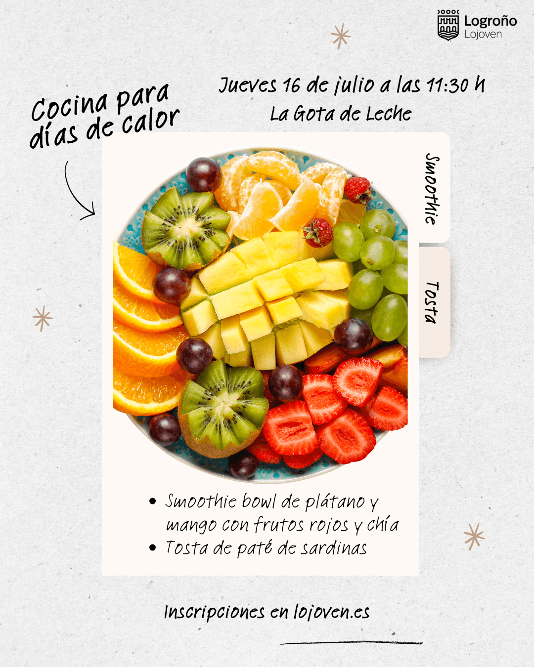 Taller de cocina: Cocina para días de calor