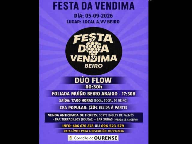 Fiesta de la vendimia en Beiro