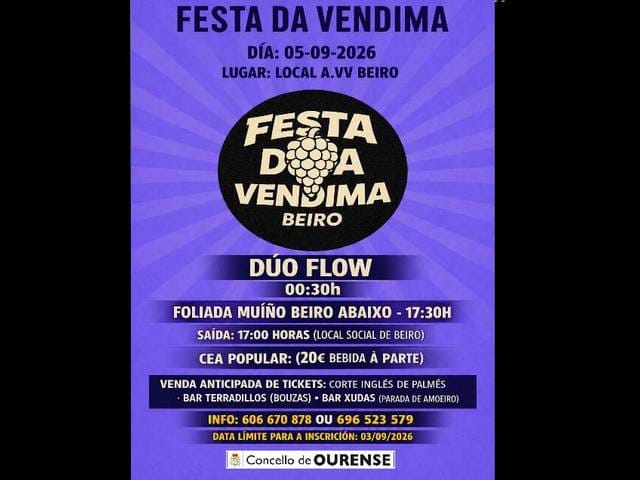 Fiesta de la vendimia en Beiro